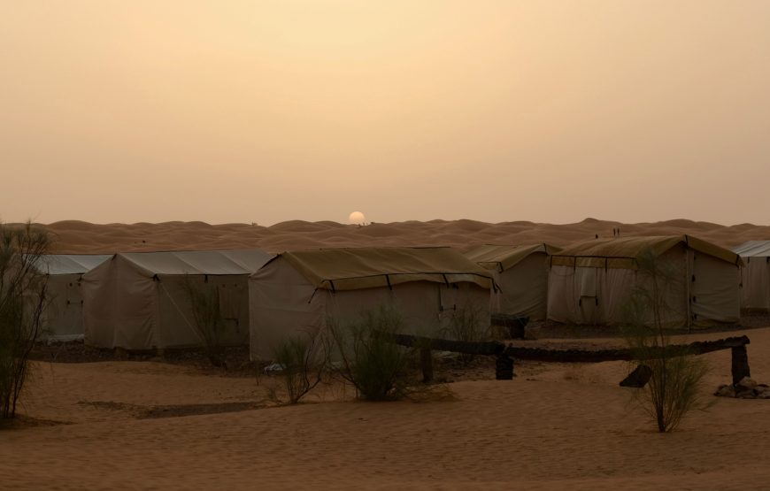 Ksar Ghilane desert camp night experience