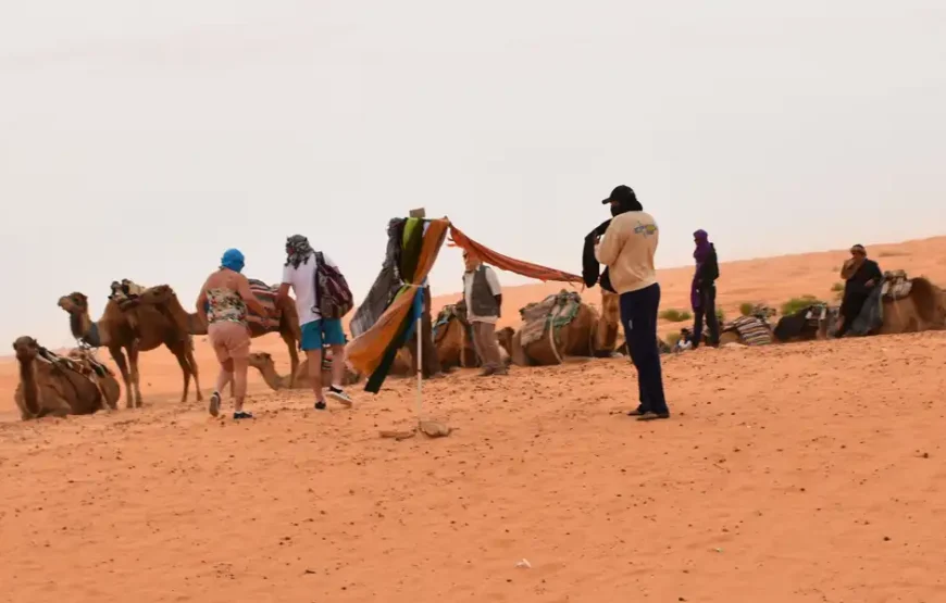 Ksar Ghilane desert camp night experience